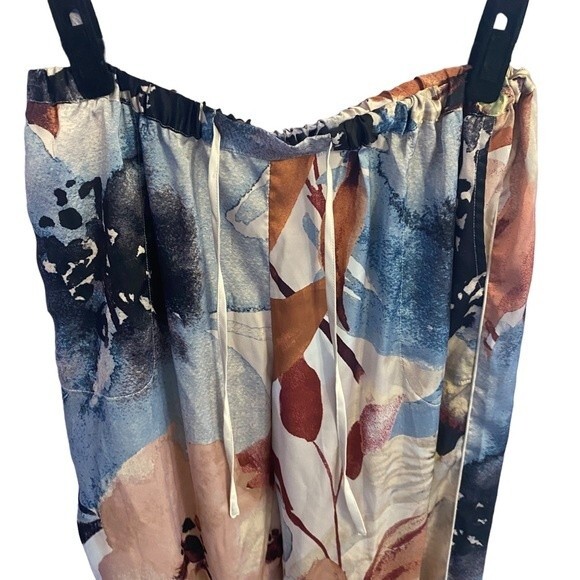 Soma‎ Sensual Satin Pajama Lounge Pants Size XS Watercolor Pattern Floral - Picture 4 of 6